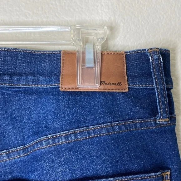 Madewell high rise skinny jeans Sz 31 tall blue denim EUC - Picture 5 of 9